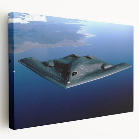 Large art print of a vintage airplane on stretched canvas, featuring muted earth tones, ideal for kitchen wall art.