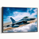 Black and white framed canvas of a vintage airplane, ideal for bedroom wall art with a minimalist style.