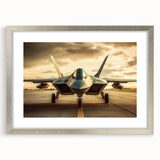 Textured art print of abstract airplanes in muted gray and silver, framed in silver, ideal for modern bedroom decor.