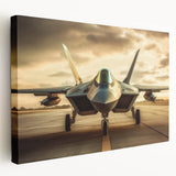 Side view of a vintage airplane in muted gray and blue tones on a stretched canvas, ideal for kitchen wall art.