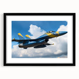 Extra large abstract art print featuring colorful, textured airplanes on a black framed canvas, ideal for living room decor.