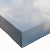 Black and white landscape art painting of an airplane on stretched canvas, ideal for bedroom wall art.