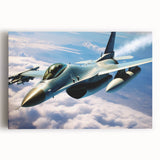 Black and white photograph of vintage airplanes on stretched canvas, ideal for kitchen wall art.