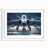 Extra large abstract art print featuring textured airplanes in grayscale tones on a white framed canvas.