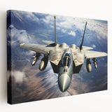 Large stretched canvas featuring a detailed airplane design in muted gray tones, ideal for modern kitchen wall art.