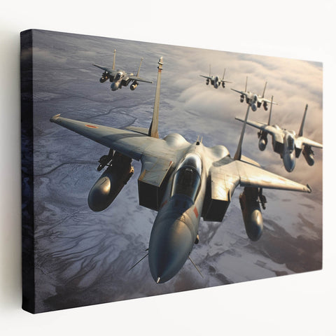 Side view of a vintage airplane in muted sepia tones on a stretched canvas, suitable for kitchen wall art.