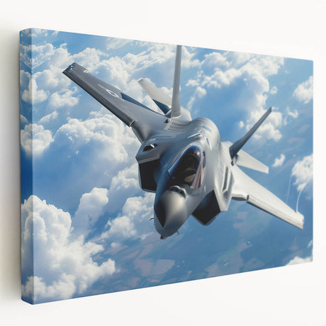 Large canvas print of a vintage airplane in muted gray tones, suitable for kitchen wall decor.