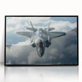 Mid-century modernist large abstract airplane design in black and white on framed acrylic, ideal for dining room art.