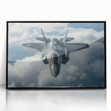 Mid-century modernist large abstract airplane design in black and white on framed acrylic, ideal for dining room art.
