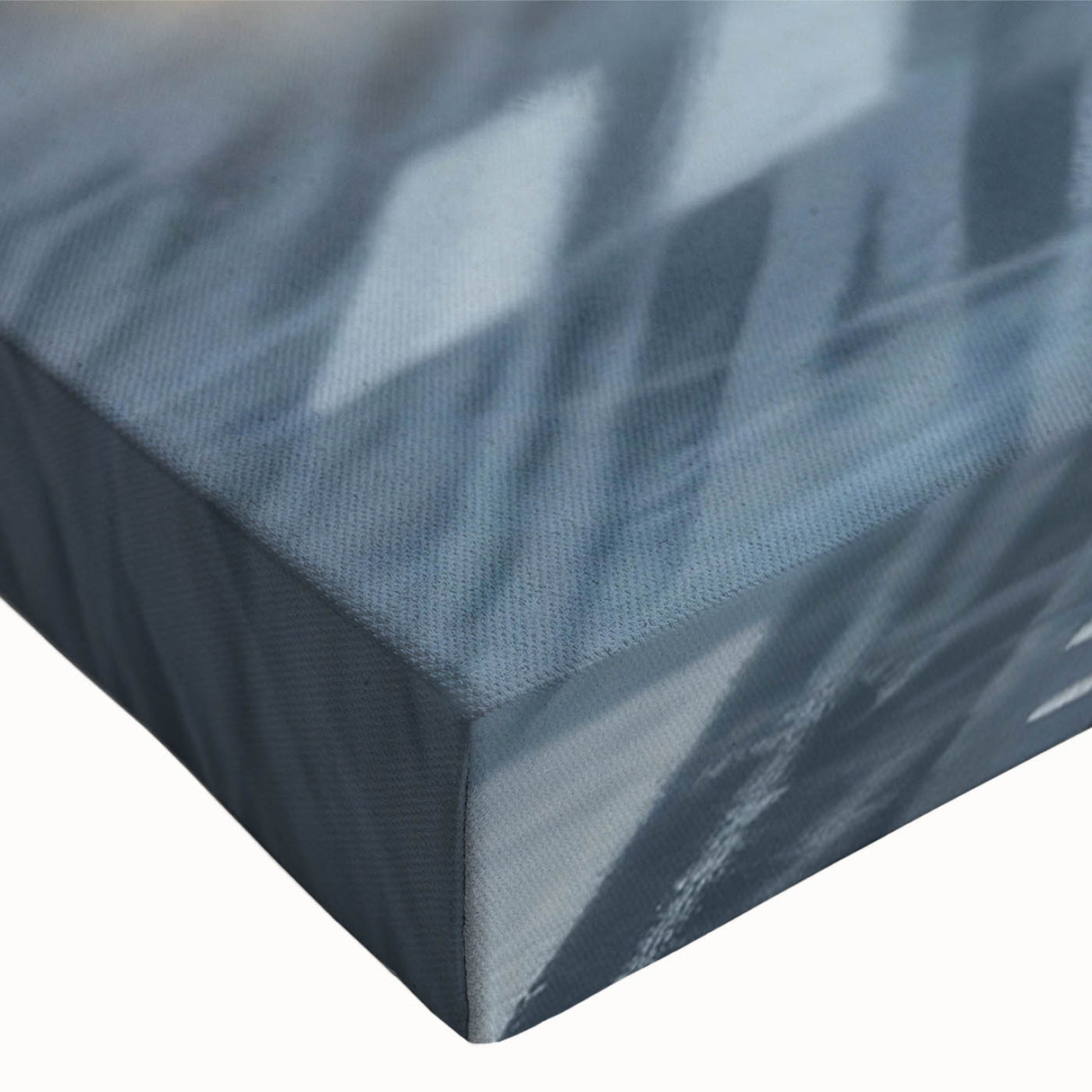 Large art of a black and white airplane close-up on stretched canvas, suitable for bedroom wall decor.