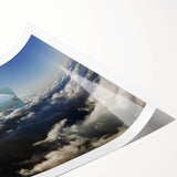 Extra large wall art featuring line art flowers on a rolled print, ideal for large living room decor.