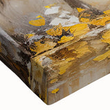 Large art of a black and white bicycle illustration on stretched canvas, suitable for bedroom wall decor.