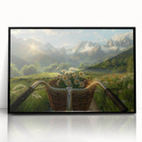 Large abstract wall art featuring a black and white bicycle design on a framed acrylic.