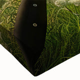 Black and white landscape art of a bicycle on a stretched canvas, suitable for bedroom wall decor.