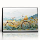 Large abstract wall art featuring a bicycle design in black and white on a framed acrylic, ideal for modern art wall decor.