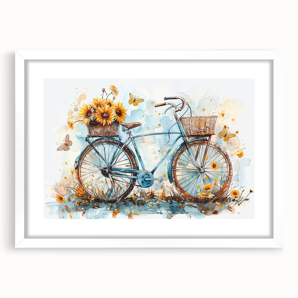 Extra large abstract art print of a bicycle, featuring textured gray and white tones on a framed canvas.