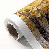 Art Deco style poster of a vintage bicycle in muted pastel tones on rolled canvas, ideal for nursery wall art.