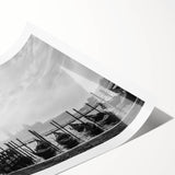 Extra large wall art featuring a line art design of flowers in monochrome shades, ideal for large living room decor.