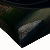 Black and white large art canvas depicting a serene gondola landscape, ideal for bedroom wall decor.