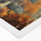 Art deco poster featuring a gondola on a canal, in muted blue and gray tones on rolled canvas.