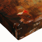 Black and white landscape painting of a gondola on water on stretched canvas, suitable for bedroom wall art.