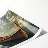 Extra large wall art featuring a line art design of flowers in monochrome, printed on rolled canvas.