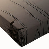 Black and white photograph of a rowboat on calm water, printed on stretched canvas, suitable for bedroom decor.