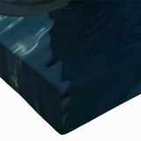 Black and white photo of a rowboat on calm water, printed on large stretched canvas, suitable for bedroom wall art.