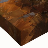 Black and white landscape art painting of a rowboat on water, printed on large stretched canvas.