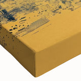 Black and white landscape art painting of a rowboat on a lake, printed on large stretched canvas, suitable for bedroom decor.