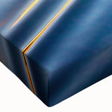 Black and white photograph of a rowboat on water, printed on large stretched canvas, suitable for bedroom wall decor.