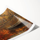 Extra large wall art featuring a line art design of flowers in muted green and white hues on rolled print.