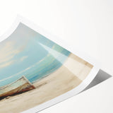 Extra large wall art featuring a line art design of flowers in black and white on a rolled print.