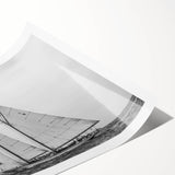 Extra large wall art featuring a line art design of flowers on a rolled print, suitable for large living room decor.