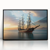 Large abstract wall art of a sailboat.