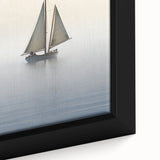 Extra large black canvas featuring a textured, colorful sailboat design, ideal for living room decor.