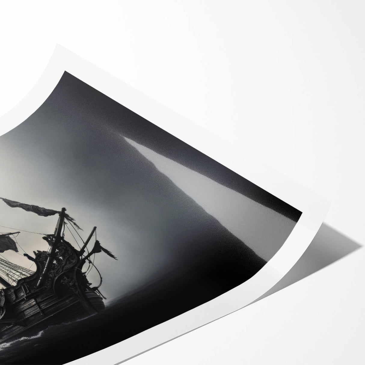 Extra large wall art featuring a sailboat on rolled canvas, using a minimalist line art style.