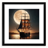 Abstract art print of a colorful sailboat, textured style on extra large canvas, ideal for living room decor.