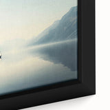 Extra large black wall art featuring a textured sailboat design in colorful hues on a framed canvas.