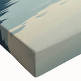 Black and white sailboat on a calm sea, large art canvas print, suitable for bedroom wall decor.