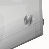 Large abstract sailboat print in vibrant blue and white tones on acrylic glass, ideal for dining room art.