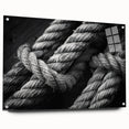 Acrylic print of a sailboat in grayscale, ideal for modern bedroom or dining room decor.