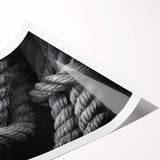 Extra large wall art featuring a line art design of flowers in a minimalist style, printed on rolled canvas.