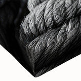 Black and white landscape art painting of a sailboat on stretched canvas, ideal for bedroom wall decor.