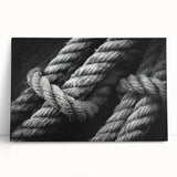 Black and white photo of a sailboat on stretched canvas, ideal for kitchen wall art or bedroom decor.
