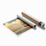 Extra large wall art featuring a line art design of flowers in black and white, printed on rolled canvas.