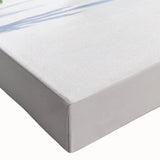 Black and white landscape art painting of a ship on a canvas, ideal for bedroom wall art.