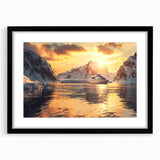 Extra large abstract art print featuring colorful, textured depiction of boats and ships, ideal for living room decor.