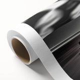 Art deco poster of race cars in vibrant red and blue, printed on rolled canvas, ideal for nursery wall art.