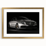 Extra large abstract art print of a sports car in vibrant red and black tones on a textured canvas.